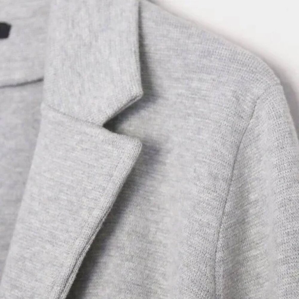 J.Crew Sophie Open Front Sweater Knit Blazer Jacket M Gray Grey Merino Wool $168 - Picture 16 of 16